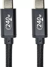 Кабель USB PD San Guan CA914128 240W 5A 3M USB Type-C - Type-C Cable Black