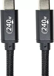 Кабель San Guan CA914128 USB Type-C - Type-C 240w 5a 3м PD cable Black - фото Кабель San Guan CA914128 USB Type-C - Type-C 240w 5a 3м PD cable Black