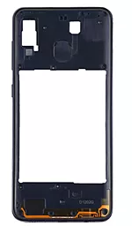Рамка корпусу Samsung Galaxy A20 2019 A205 Original Black - мініатюра 3