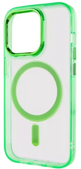 Чехол Epik Iris with MagSafe для Apple iPhone 13 Pro Light Green - фото 3