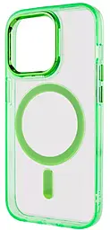 Чехол Epik Iris with MagSafe для Apple iPhone 13 Pro Light Green - миниатюра 3 Чехол Epik Iris with MagSafe для Apple iPhone 13 Pro Light Green - миниатюра 3