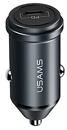 Автомобільний зарядний пристрій з швидкою зарядкою Usams US-CC095 C14 18W PD3.0 Fast Charging Car Charger Gray