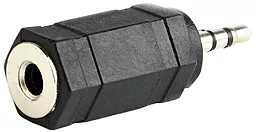 Аудио переходник Cablexpert micro Jack 2.5 mm - mini Jack 3.5 mm M/F чёрный (A-2.5M-3.5F)