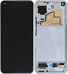 Дисплей Xiaomi Mi 11 з тачскріном і рамкою, оригінал, White