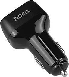Автомобільний зарядний пристрій з швидкою зарядкою Hoco Z15A Car Charger 2USB+USB Type-C QC3.0 Black - мініатюра 5