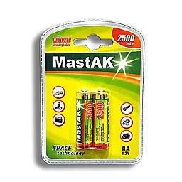Аккумулятор MastAK AA (R6) NiMH 2500mAh 1 шт - мініатюра 2