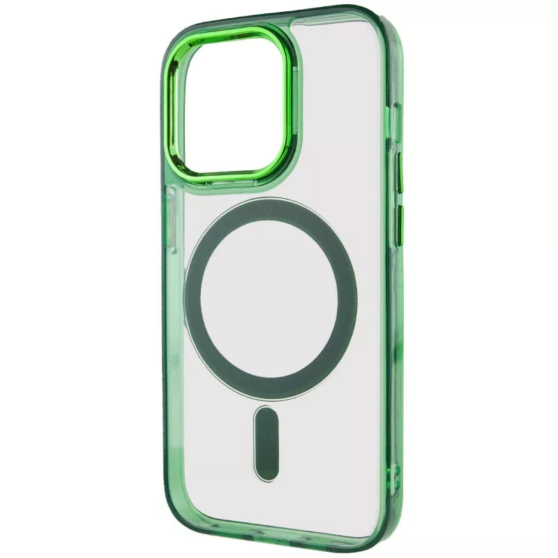 Чехол Epik Iris with MagSafe для Apple iPhone 14 Pro Green - фото 3
