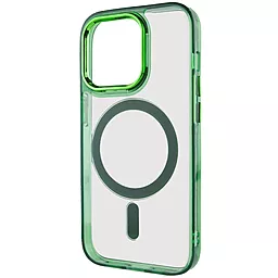 Чехол Epik Iris with MagSafe для Apple iPhone 14 Pro Green - миниатюра 3 Чехол Epik Iris with MagSafe для Apple iPhone 14 Pro Green - миниатюра 3