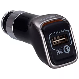 Автомобільний зарядний пристрій Momax Top Series USB 2.4a USB-A car charger black (UC1D)