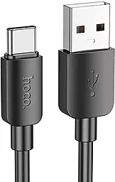 Кабель USB Hoco X96 27w 3a 0.25m USB Type-C cable black
