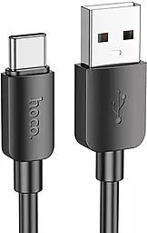 Кабель Hoco X96 USB-A - Type-C 27w 3a 0.25м cable Black - фото Кабель Hoco X96 USB-A - Type-C 27w 3a 0.25м cable Black