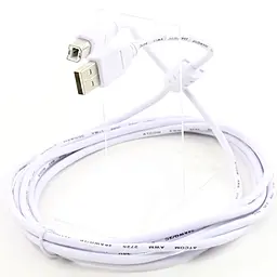 Шлейф (Кабель) Atcom USB 2.0 AM/BM 3м Білий