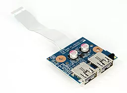 Универсальный разъем для ноутбука USB 2.0 (2 шт) на плате №4 - фото Универсальный разъем для ноутбука USB 2.0 (2 шт) на плате №4
