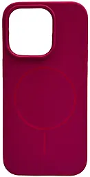 Чохол Silicone Case Full Fine Ring MagSafe для Apple iPhone 16 Pro Max Dragon Fruit - фото Чохол Silicone Case Full Fine Ring MagSafe для Apple iPhone 16 Pro Max Dragon Fruit