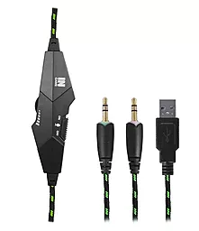 Навушники Gemix N2 LED Black/Green - мініатюра 4