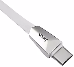 Кабель USB Hoco X4 Zinc Alloy USB Type-C Cable 1.2M White - миниатюра 4