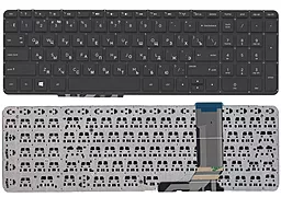 Клавиатура для ноутбука HP Envy 15-J000 без рамки горизонтальный энтер черная