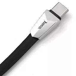 Кабель USB Hoco X4 Zinc Alloy USB Type-C Cable 1.2M Black - миниатюра 2