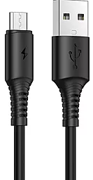 Кабель Borofone BX47 USB-A - micro USB 12w 2.4a 1м cable Black - фото Кабель Borofone BX47 USB-A - micro USB 12w 2.4a 1м cable Black