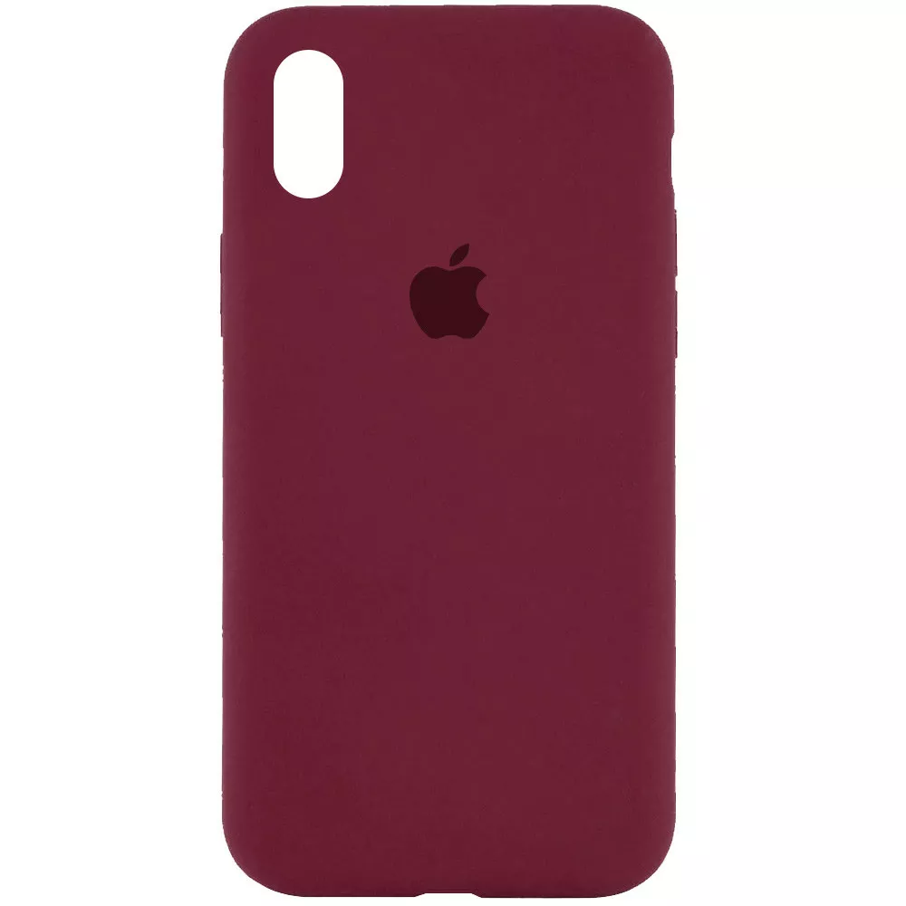 Чехол Silicone Case Full для Apple iPhone XS Max  Plum - фото 1
