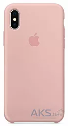 Чехол Silicone Case для Apple iPhone X, iPhone XS Pink Sand