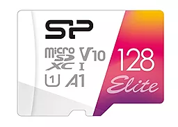 Карта памяти Silicon Power microSDXC 128GB Elite Class 10 UHS-I U1 V10 A1 (SP128GBSTXBV1V20)
