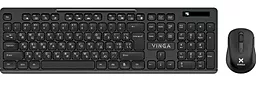 Комплект (клавиатура+мышка) Vinga KBSW-100 Black - миниатюра 2