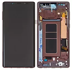 Дисплей Samsung Galaxy Note 9 N960 с тачскрином и рамкой, original PRC, Gold - фото Дисплей Samsung Galaxy Note 9 N960 с тачскрином и рамкой, original PRC, Gold