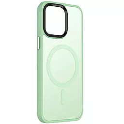 Чехол Epik Metal Buttons with MagSafe Colorful для Apple iPhone 13 Mint