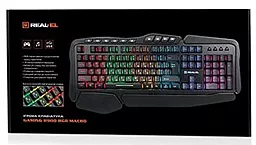 Клавіатура REAL-EL 8900 Gaming RGB Macro Black - мініатюра 2
