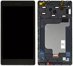 Дисплей для планшета Lenovo Tab 4 7 Essential (TB-7304i, TB-7304X, TB-7304F) (187x94, Wi-Fi) с тачскрином и рамкой, Black