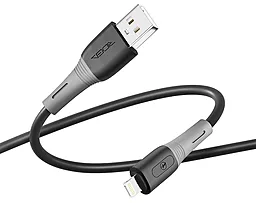 Кабель Ridea RC-SI35 SiliconePro USB-A - Lightning 12w 2.4a 1м cable Black - фото Кабель Ridea RC-SI35 SiliconePro USB-A - Lightning 12w 2.4a 1м cable Black