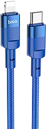 Кабель Hoco U106 USB Type-C - Lightning 20w 3a 1.2м PD сable Blue - фото Кабель Hoco U106 USB Type-C - Lightning 20w 3a 1.2м PD сable Blue