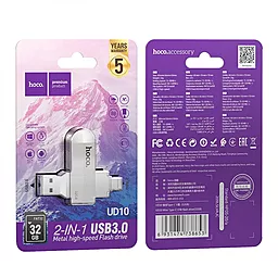 Флешка Hoco 32Gb UD10 USB 3.0/Type-C - миниатюра 2 Флешка Hoco 32Gb UD10 USB 3.0/Type-C - миниатюра 2