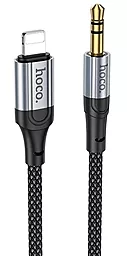 Аудио кабель Hoco UPA26 AUX mini Jack 3.5 мм - Lightning М/М Cable 1 м black - миниатюра 3