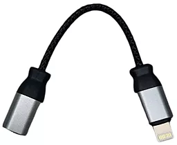 Аудио-переходник Earldom ET-OT50 Lightning to 3.5мм Adapter Silver/Black - фото Аудио-переходник Earldom ET-OT50 Lightning to 3.5мм Adapter Silver/Black