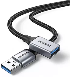 Кабель (шлейф) Ugreen US115 USB 3.0 AM/AF 0.5m серый (10494) - фото Кабель (шлейф) Ugreen US115 USB 3.0 AM/AF 0.5m серый (10494)