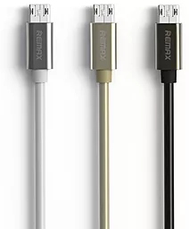 Кабель Remax Emperor USB-A - micro USB 12w 2.4a 1м cable Silver (RC-054m) - миниатюра 2