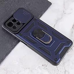Чехол Epik Camshield Serge Ring Magnet для Xiaomi Mi 11 Lite Синий - миниатюра 4