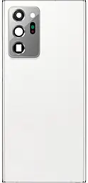 Задняя крышка корпуса Samsung Galaxy Note 20 Ultra N985 / Galaxy Note 20 Ultra 5G N986 со стеклом камеры Original Mystic White - фото Задняя крышка корпуса Samsung Galaxy Note 20 Ultra N985 / Galaxy Note 20 Ultra 5G N986 со стеклом камеры Original Mystic White