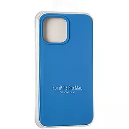 Чохол 1TOUCH Original Full Soft Case for iPhone 13 Pro Max Marine Blue (Without logo) - мініатюра 4