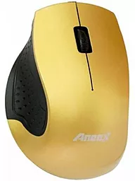 Комп'ютерна мишка Aneex E-M656 Gold/Black USB