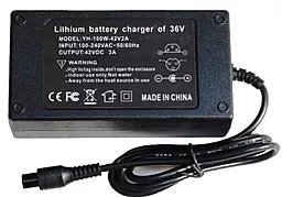 Зарядное устройство для литиевых аккумуляторов 42V 2A + кабель питания 1.2 м