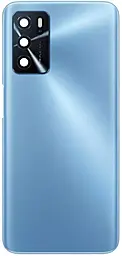 Задняя крышка корпуса Oppo A16 / A16s / A54s со стеклом камеры Pearl Blue - фото Задняя крышка корпуса Oppo A16 / A16s / A54s со стеклом камеры Pearl Blue