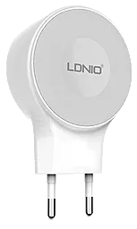 Мережевий зарядний пристрій LDNio Home Charger 2.1A + micro USB White (A2269)