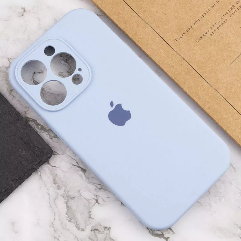 Чехол Silicone Case Full Camera для Apple iPhone 15 Pro Max Lilac Blue - фото 3