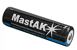 Аккумулятор MastAK 18650 2200mAh Li-Ion с защитой - миниатюра 3