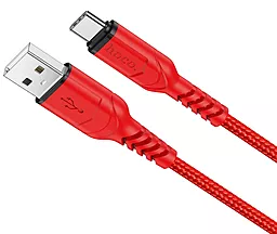 Кабель USB Hoco X59 Victory Charging USB Type-C Cable Red