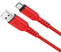 Кабель Hoco X59 Victory Charging USB-A - Type-C 15w 3a 1м cable Red - миниатюра 2 Кабель Hoco X59 Victory Charging USB-A - Type-C 15w 3a 1м cable Red - миниатюра 2