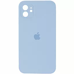 Чехол Silicone Case Full Camera for Apple iPhone 11 Mist Blue